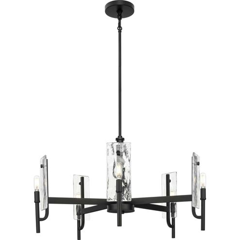 Rivera 5 Light 30 inch Matte Black Chandelier Ceiling Light, Design Series