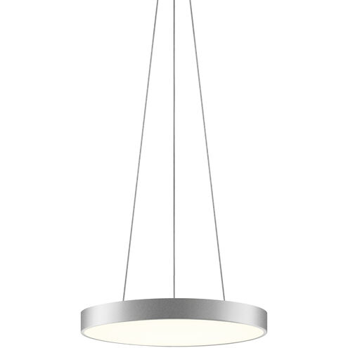 Pi LED 20 inch Bright Satin Aluminum Pendant Ceiling Light