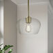 Pomari 1 Light 9.75 inch Vintage Brass Pendant Ceiling Light