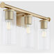 Juniper 4 Light 32 inch Aged Brass Vanity Light Wall Light