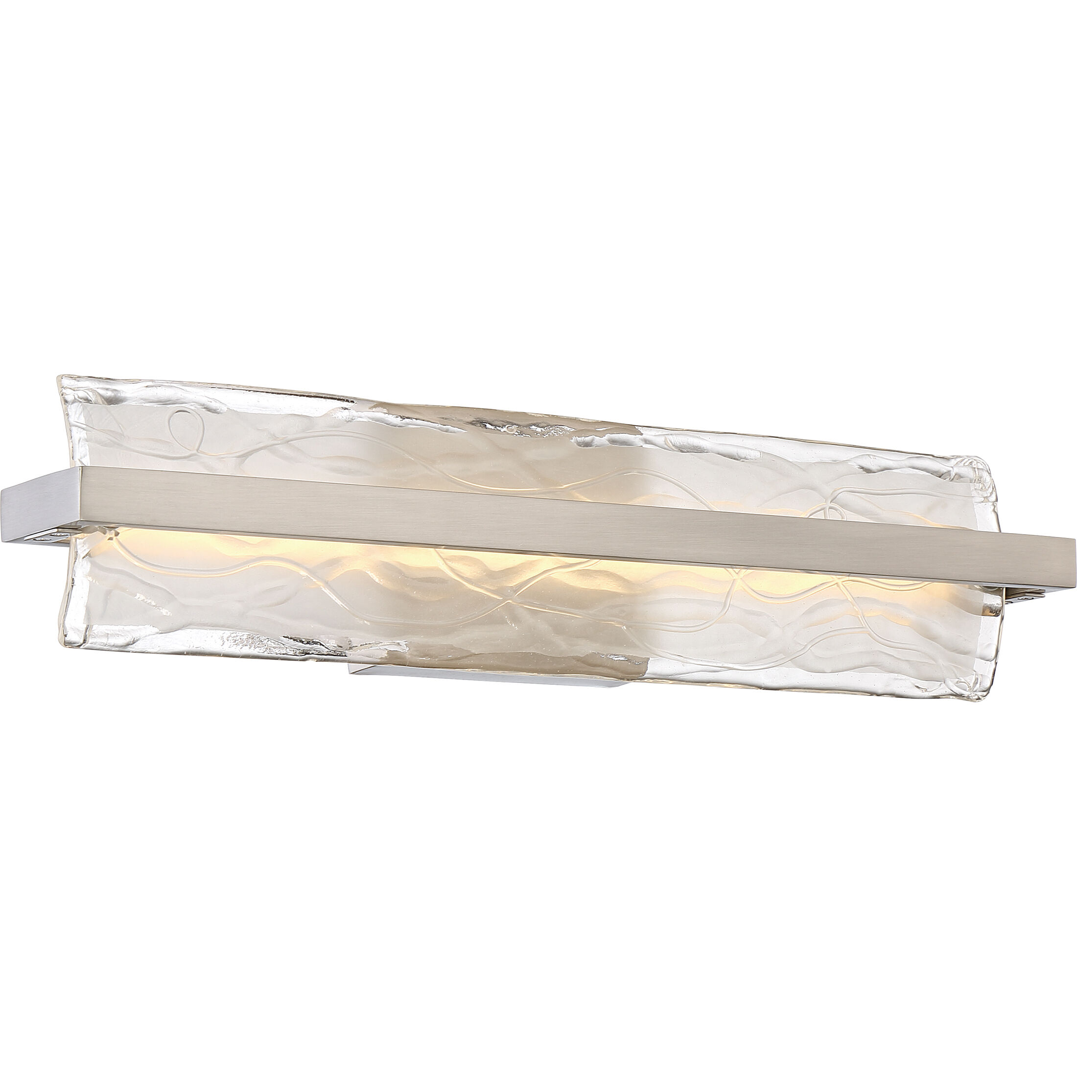Glacial LED 22 inch Brushed Nickel Bath Light Wall Light