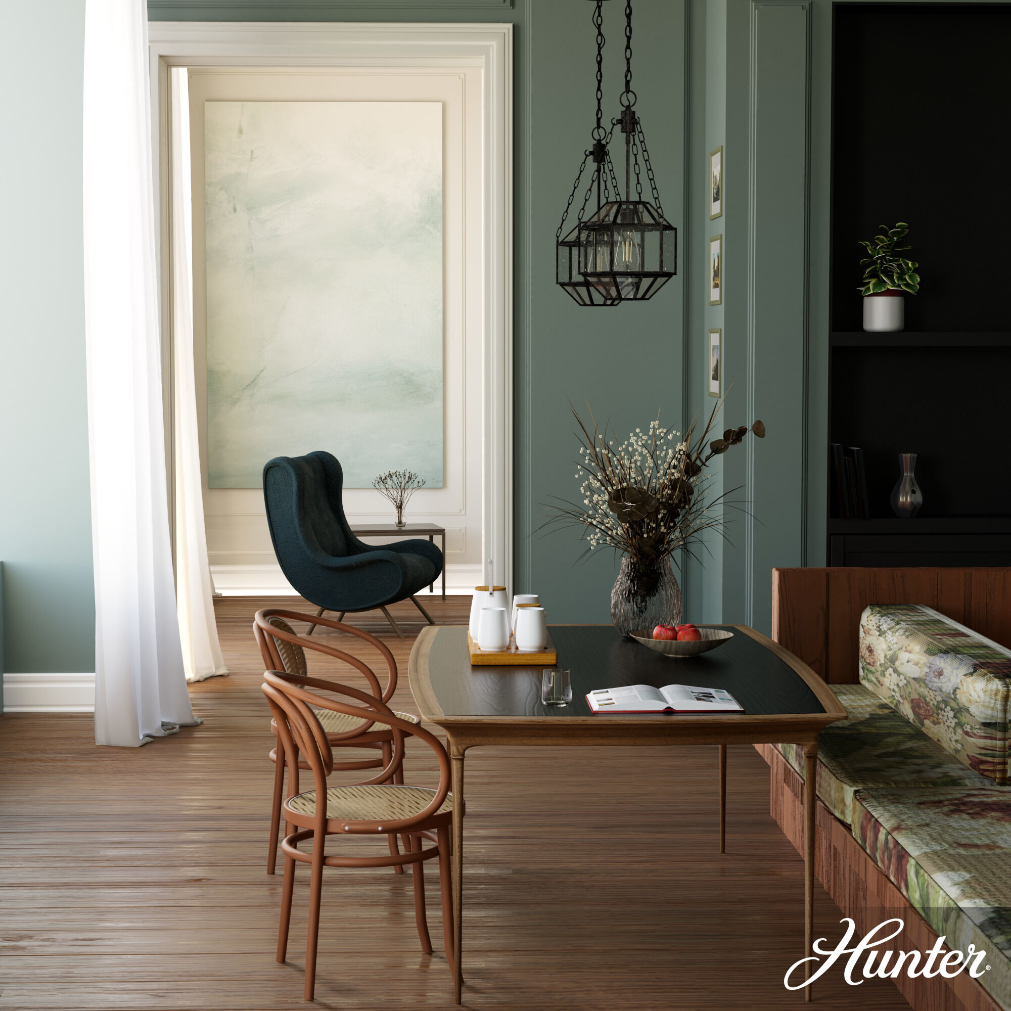 Indria 1 Light 11 inch Rustic Iron Pendant Ceiling Light