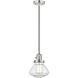 Franklin Restoration Olean 1 Light 6.75 inch Polished Nickel Mini Pendant Ceiling Light in Incandescent, Clear