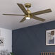 Erling 52 inch Luxe Gold with Warm Grey Oak Blades Ceiling Fan