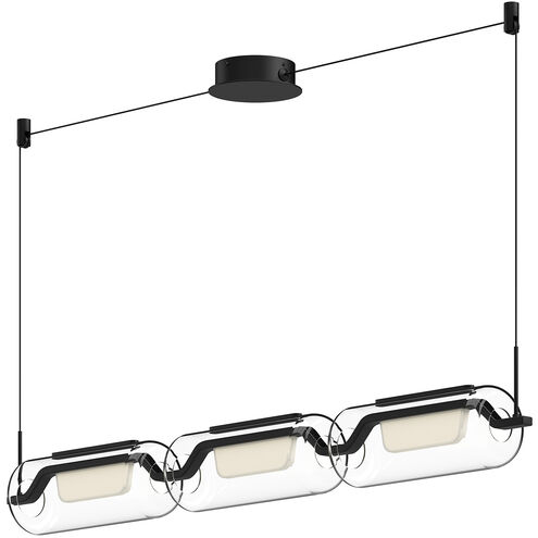 Hilo Linear Pendant Ceiling Light in Black