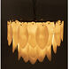 Lotus 4 Light 23 inch Matte Black Chandelier Ceiling Light, Medium