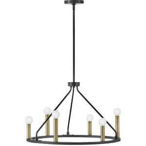 Lazlo LED 24.25 inch Black Chandelier Ceiling Light