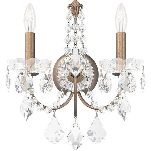 Century 2 Light 5.5 inch French Gold Wall Sconce Wall Light