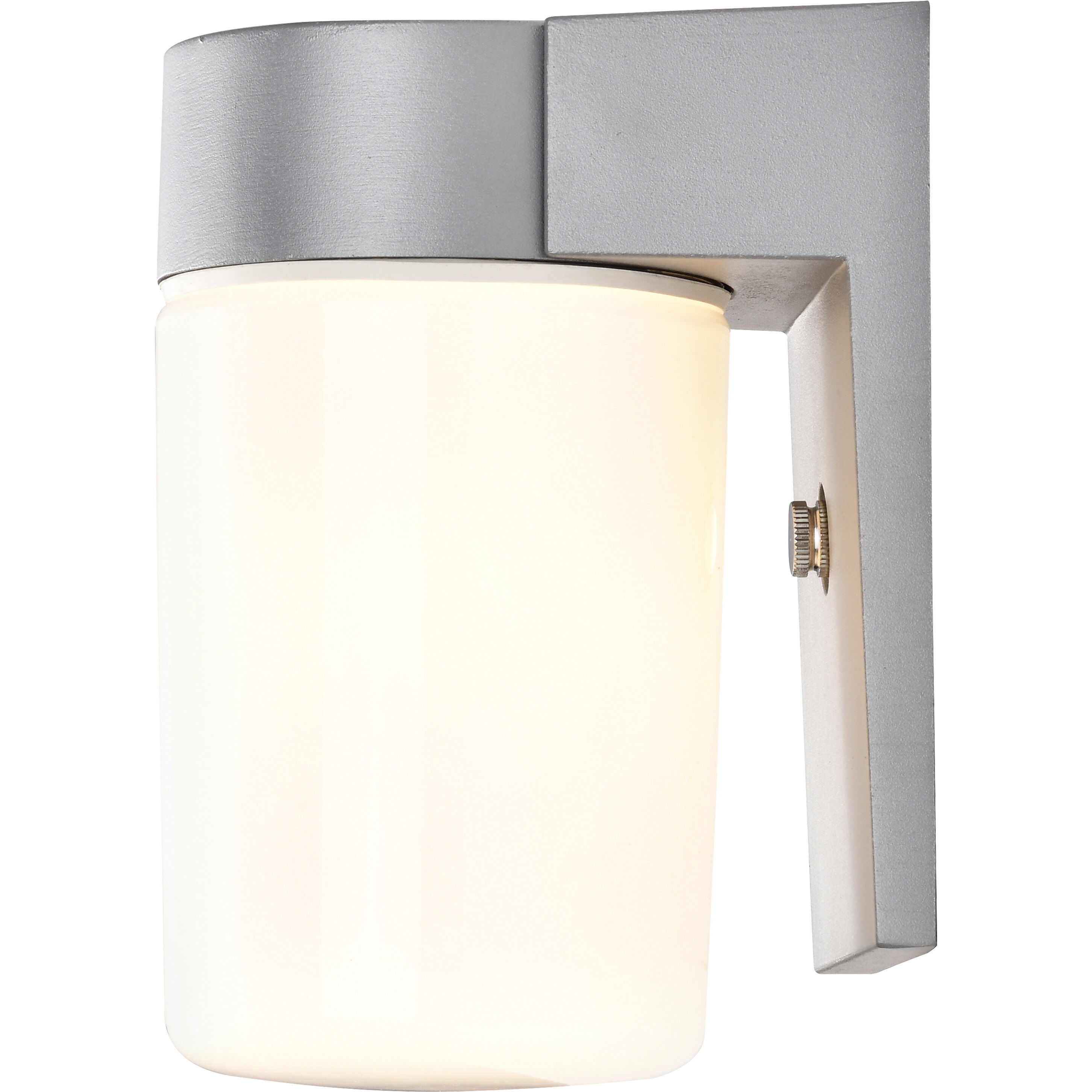 Brentwood 1 Light 8 inch Satin Aluminum Outdoor Wall Mount