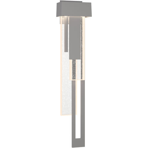 Rainfall LED 30.2 inch Coastal Burnished Steel Outdoor Sconce, Large