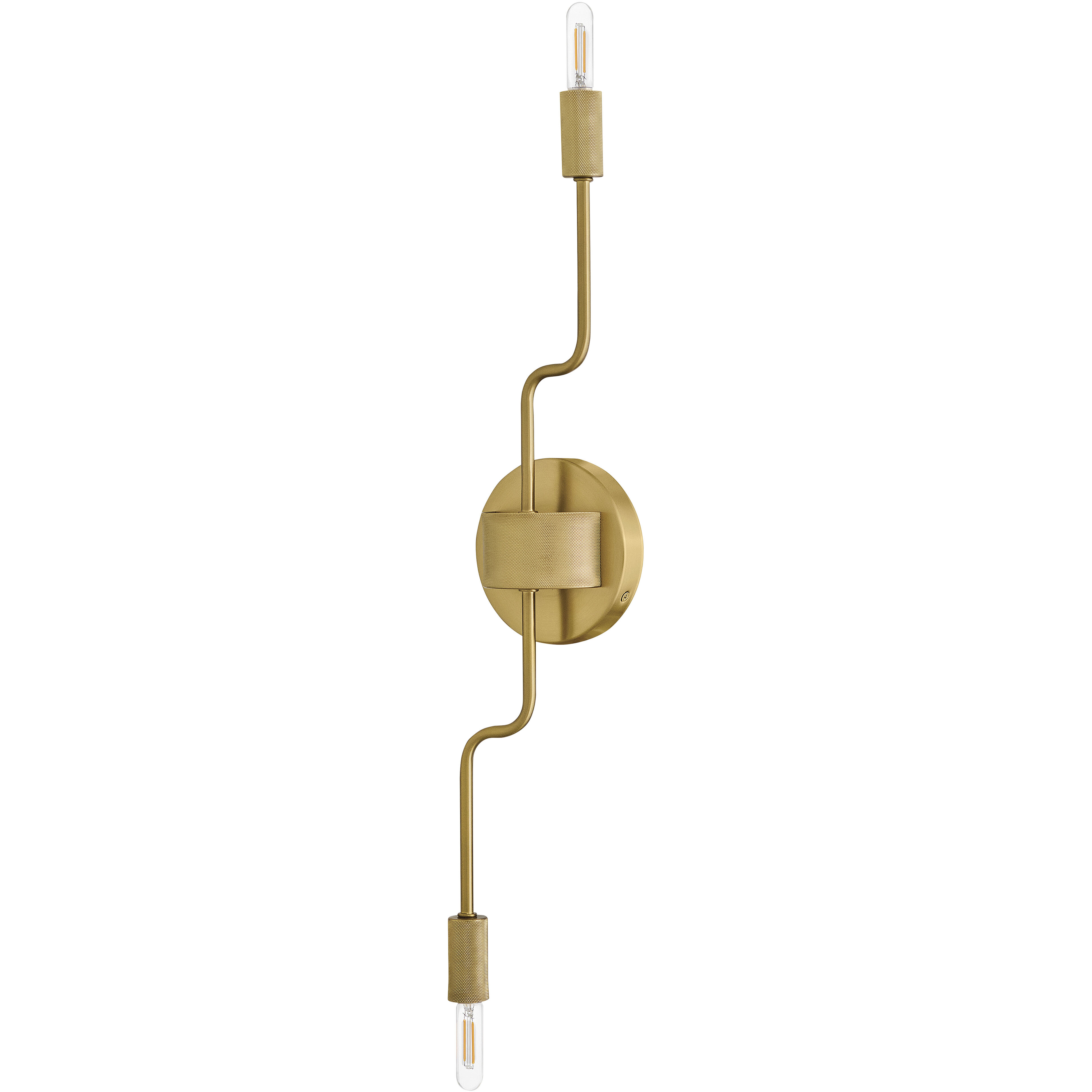 Austen 2 Light 5.25 inch Lacquered Brass Sconce Wall Light