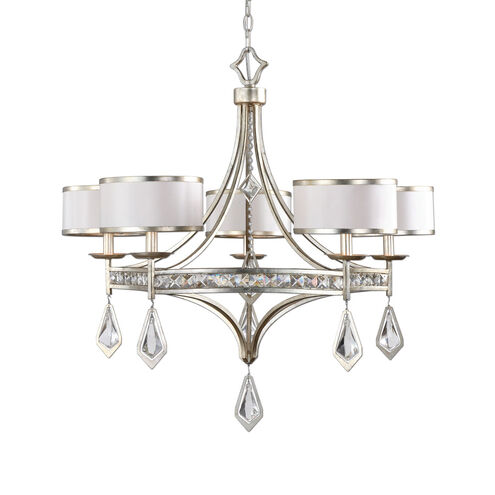 Tamworth 5 Light 34 inch Light Silver Chandelier Ceiling Light