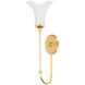 Montclair 1 Light 5 inch Vintage Gold Leaf Wall Sconce Wall Light