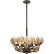 Arboles 6 Light 24 inch Heritage Bronze Pendant Ceiling Light