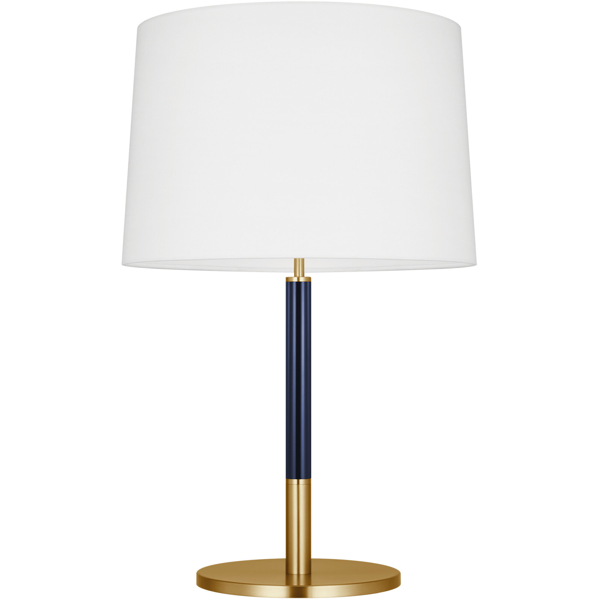 kate spade new york Monroe 27.13 inch 9 watt Burnished Brass with Navy Table Lamp Portable Light