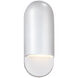 Ambiance Collection - Capsule Wall Sconce Wall Light in Dedicated LED, Gloss White, 4D x 14H, Form+Finish+Function