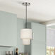 Monroe 1 Light 7 inch Brushed Nickel Mini Pendant Ceiling Light