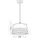 Katie 1 Light 18 inch Rubbed Brass Chandelier Ceiling Light