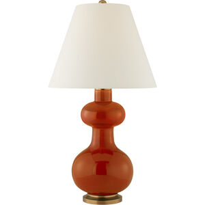 Christopher Spitzmiller Chambers 29.25 inch 100 watt Cinnabar Table Lamp Portable Light in Natural Percale, Medium