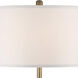 Tungsten 62 inch 150 watt Antique Brass Floor Lamp Portable Light