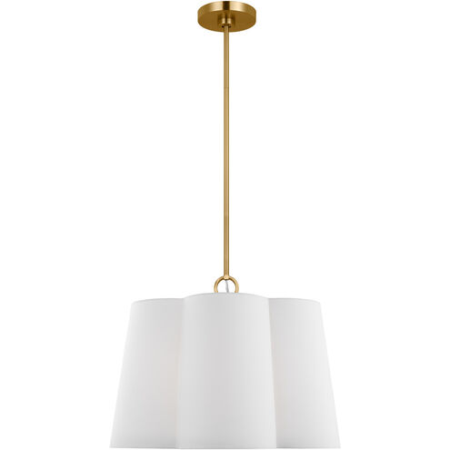 kate spade new york Bronte 3 Light 22 inch Burnished Brass Hanging Shade Pendant Ceiling Light