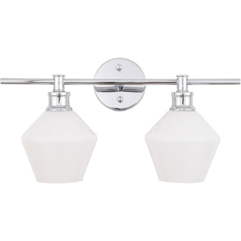 Gene 2 Light 19 inch Chrome Wall sconce Wall Light