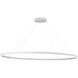 Ovale LED 53.75 inch White Linear Pendant Ceiling Light