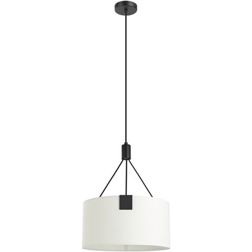 Tortola 3 Light 17.75 inch Structured Black Pendant Ceiling Light