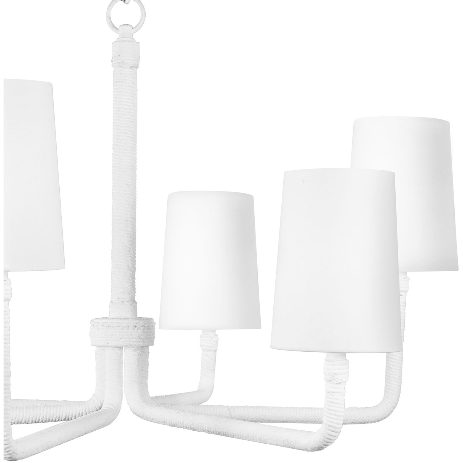 Boracay 6 Light 36.75 inch White Chandelier Ceiling Light, Small