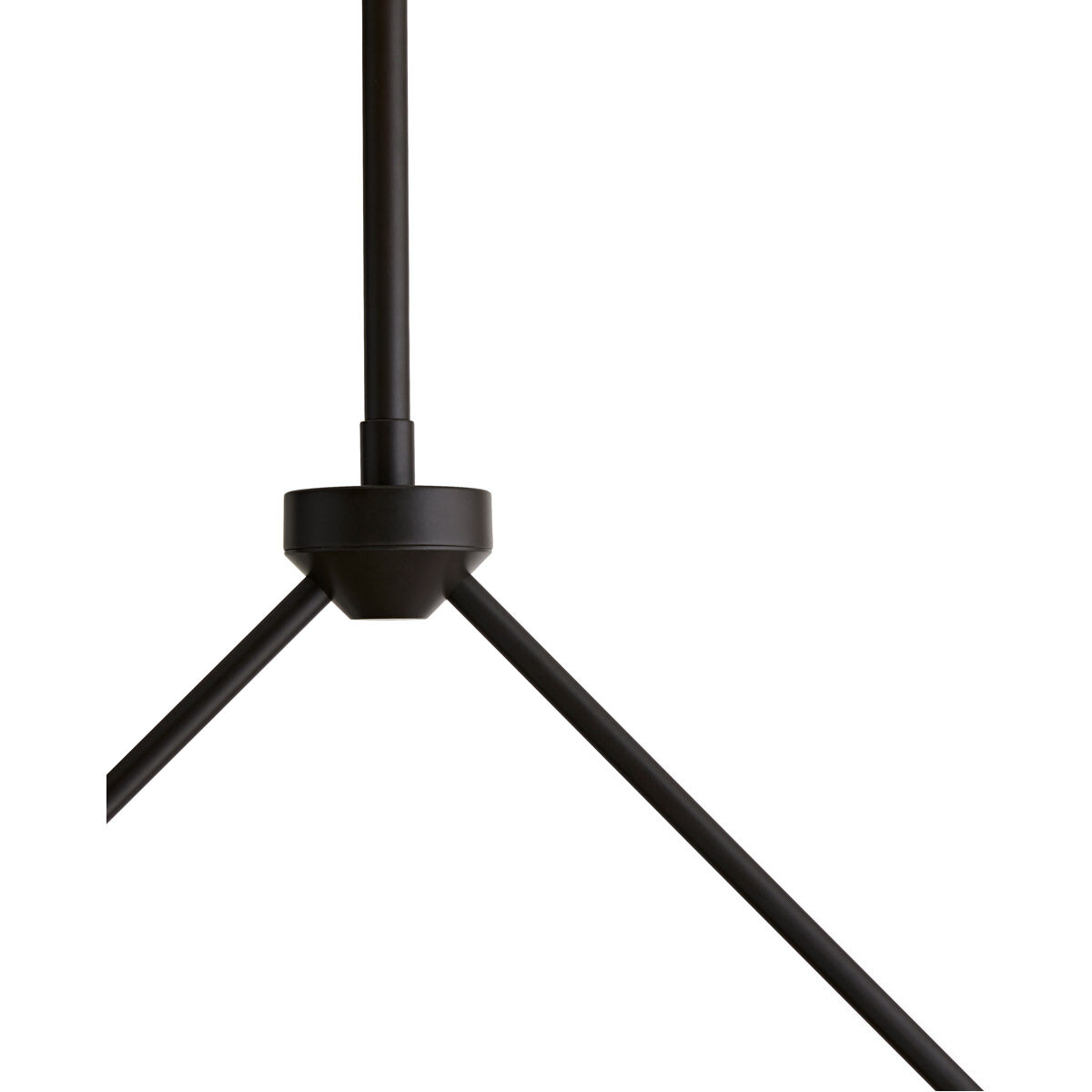 Bend 4 Light 48 inch Blackened Steel Linear Chandelier Ceiling Light in Rippled Amber Glass