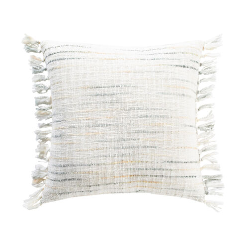 Hermitage Bay 18 X 18 inch Cream Pillow Cover, Square