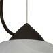 Tessa 1 Light Black Cord Pendant Ceiling Light