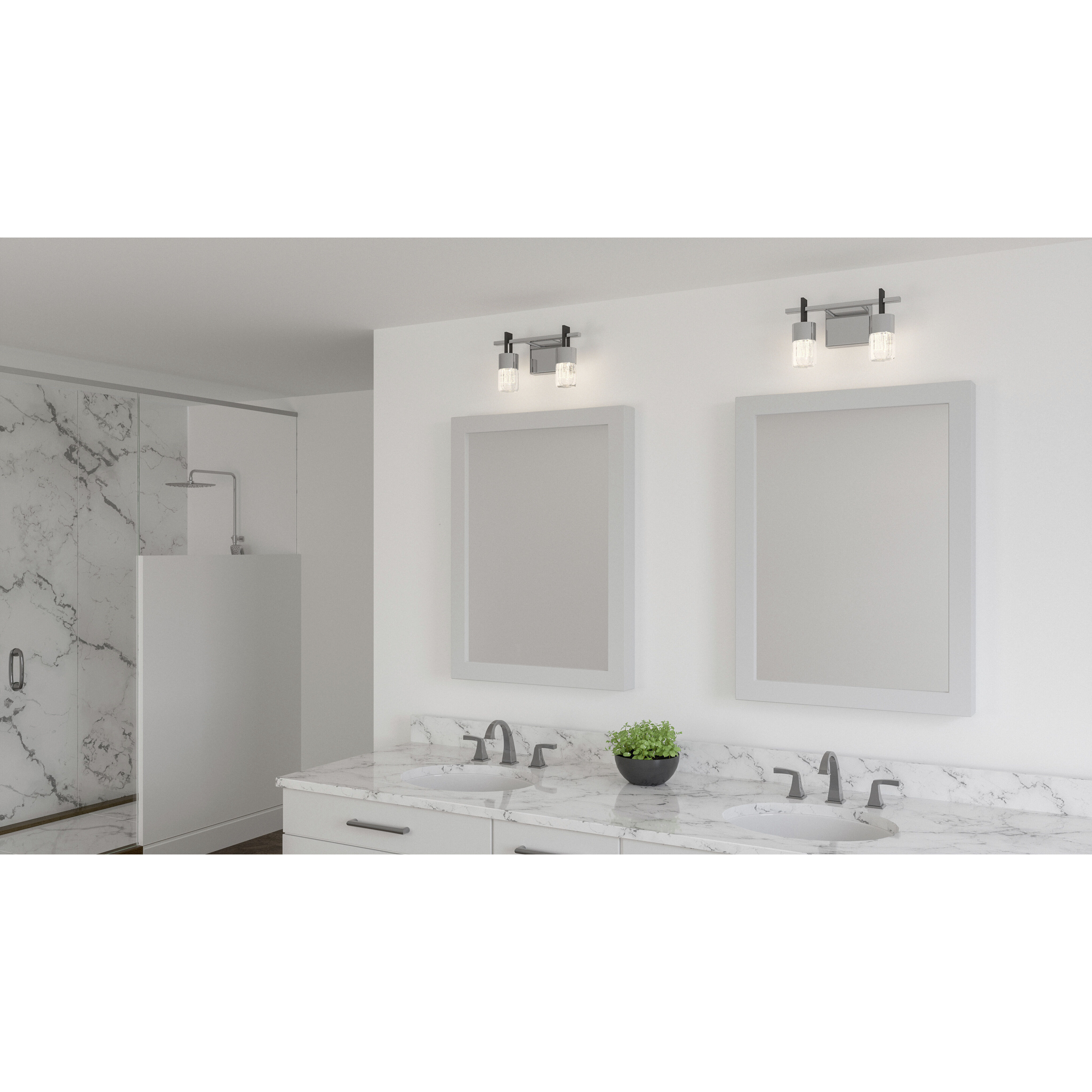 Adena LED 13 inch Polished Chrome Bath Light Wall Light