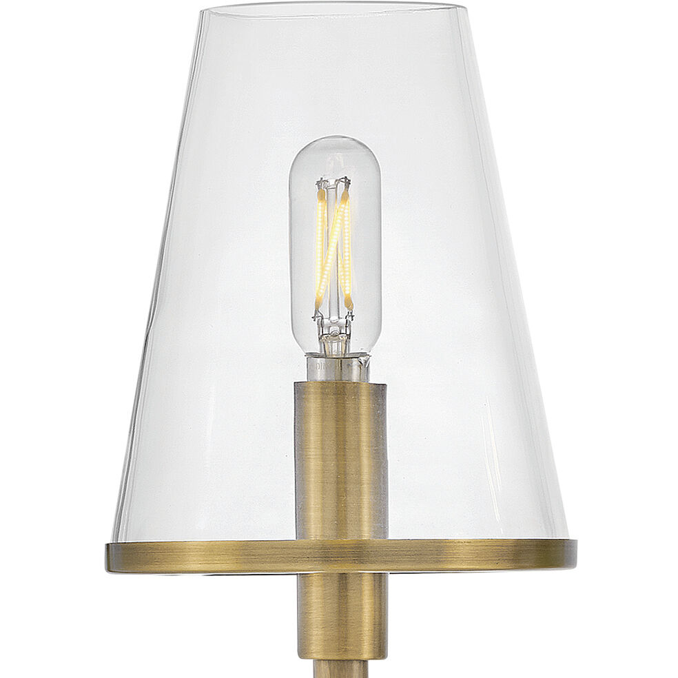 Marten 3 Light 25 inch Heritage Brass Bath Light Wall Light