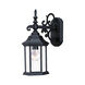 Madison 1 Light 15 inch Matte Black Exterior Wall Mount