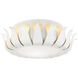 Broche 3 Light 16 inch Matte White Flush Ceiling Light