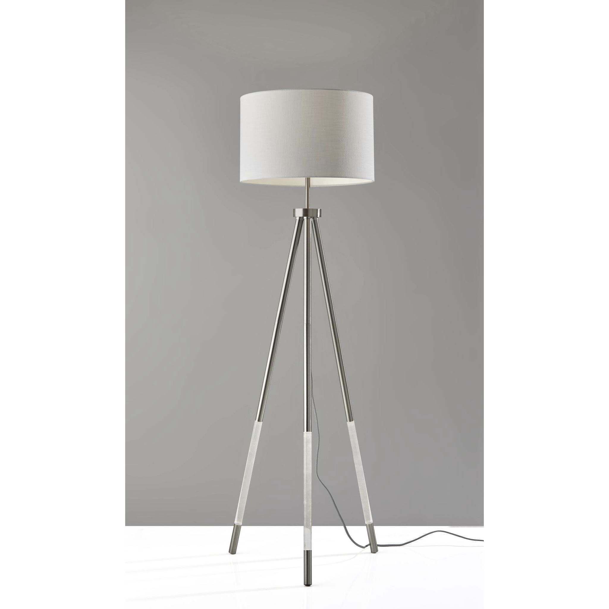 Acrylic tripod floor lamp outlet