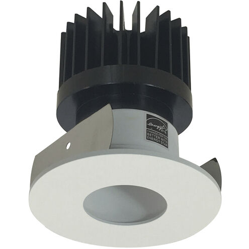 Iolite Black with Matte Powder White Recessed Light in 3500K, Black / Matte Powder White, 2500, Round Pinhole