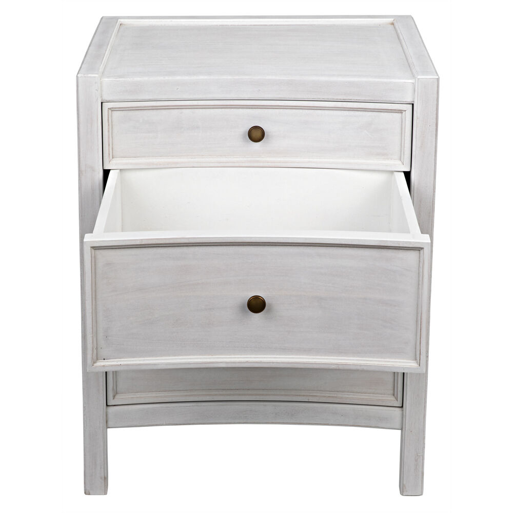 Hampton 31 X 24 inch White Wash Night Stand