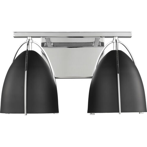 Sean Lavin Norman 2 Light 15 inch Chrome Wall Bath Fixture Wall Light