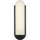 Drew & Jonathan Dante 1 Light 18 inch Textured Black Outdoor Wall Sconce