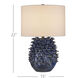 Maitake 22 inch 150 watt Dark Blue Reactive Table Lamp Portable Light