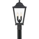 Savannah 4 Light 22 inch Sand Coal Outdoor Post Mount, The Great Outdoors