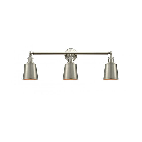 Franklin Restoration Addison 3 Light 32 inch Brushed Satin Nickel Bath Vanity Light Wall Light, Franklin Restoration