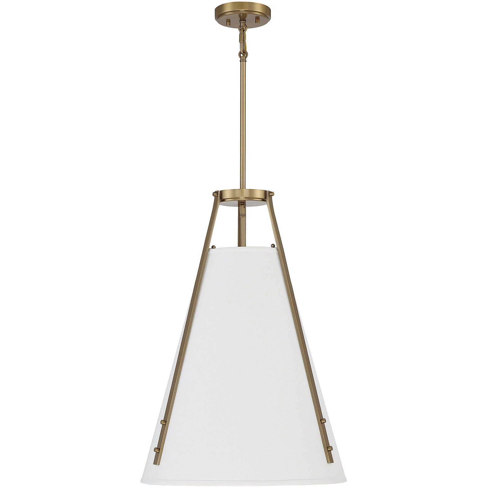 Newport 4 Light 18 inch Warm Brass Pendant Ceiling Light, Essentials