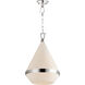 Giza 1 Light 16 inch Polished Nickel Single Pendant Ceiling Light