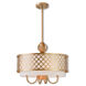 Arabesque 5 Light 18 inch Soft Gold Pendant Chandelier Ceiling Light