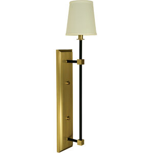 Sconces 1 Light 6 inch Brushed Brass and Matte Black Sconce Wall Light