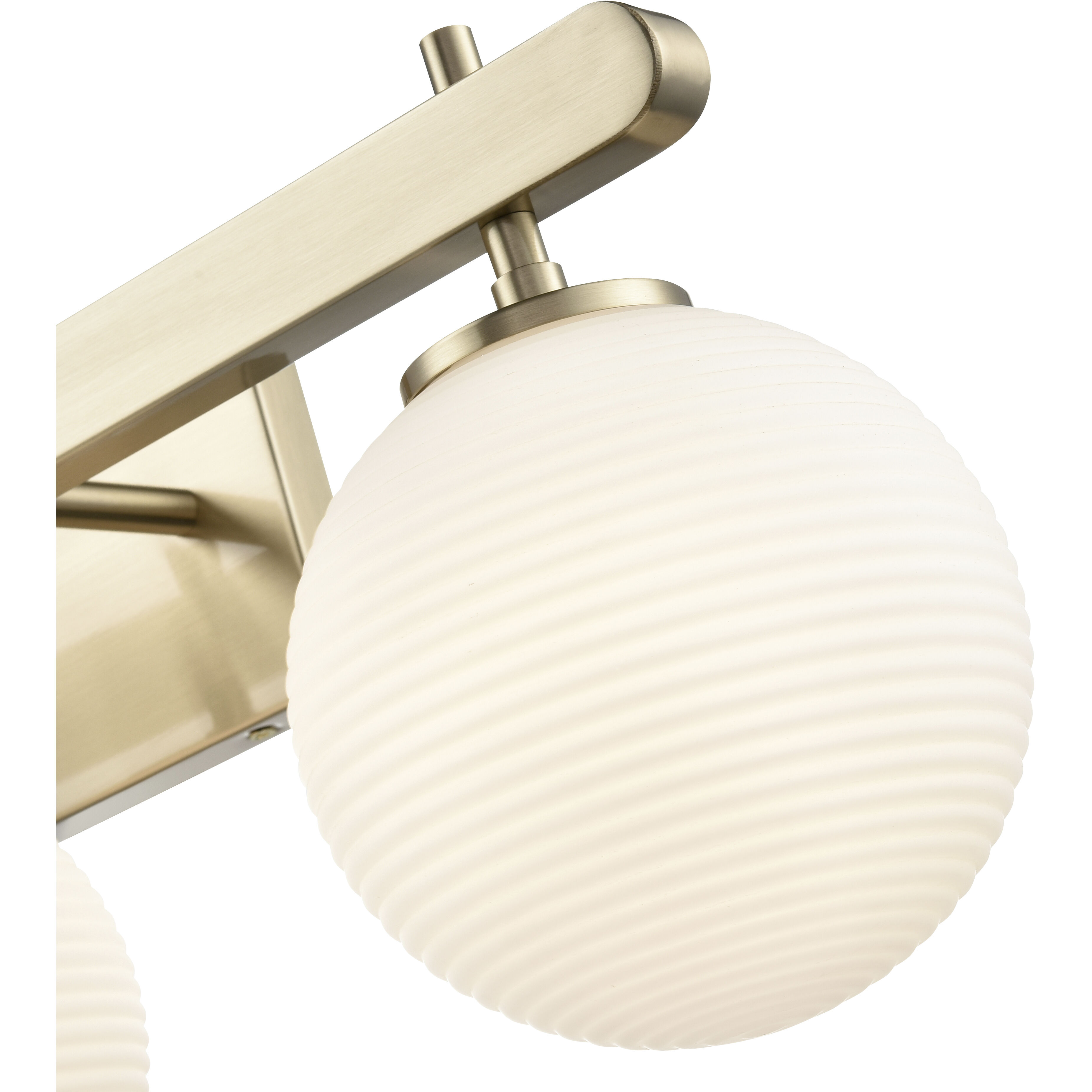 Coretta 3 Light 26 inch Modern Gold Bathroom Vanity Light Wall Light