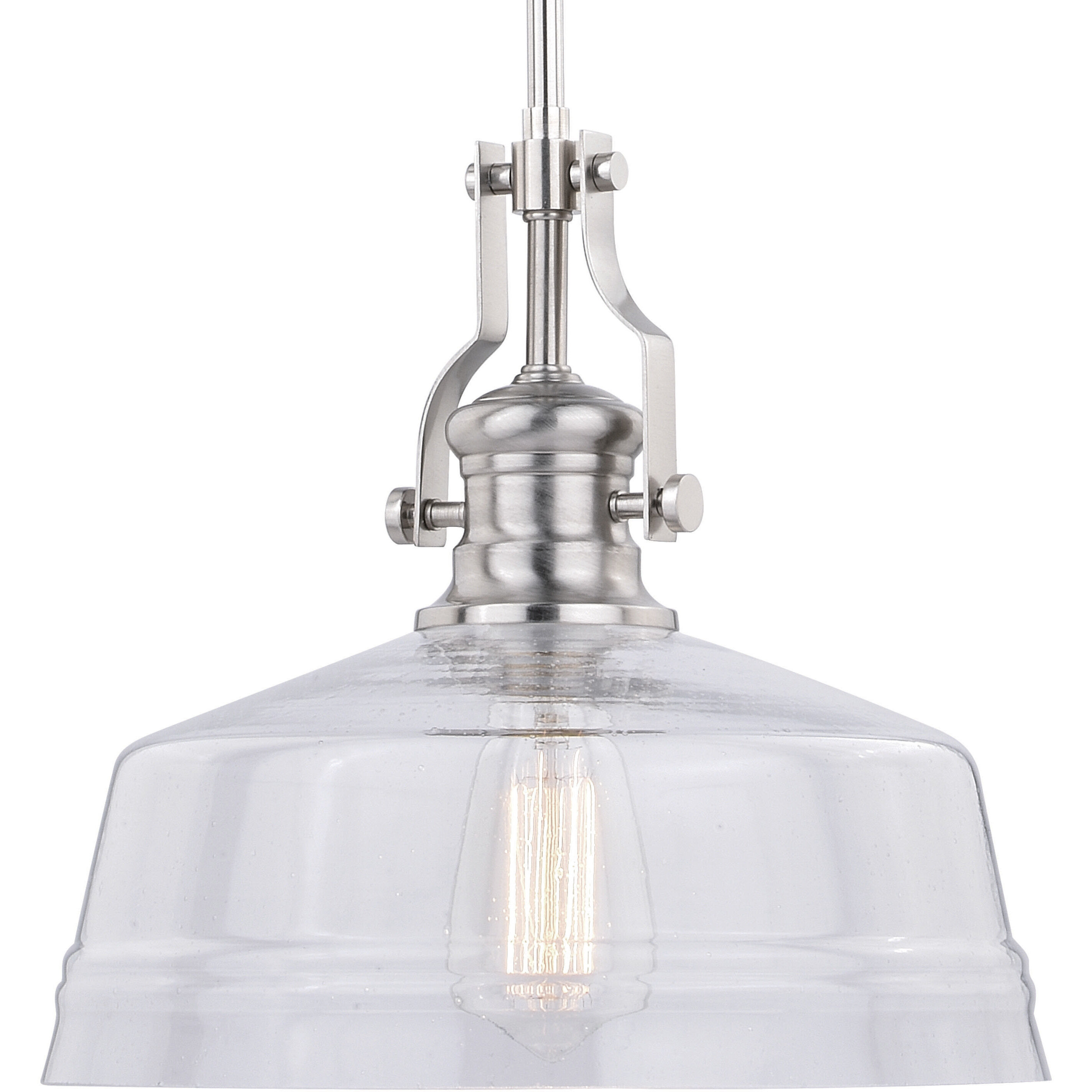 Beloit LED 12 inch Satin Nickel Pendant Ceiling Light